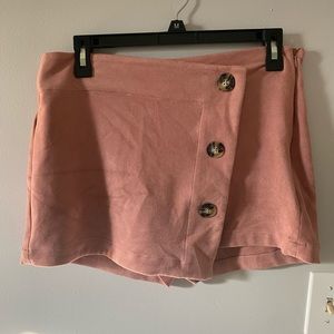 Pink wrap skirt (shirt/shorts)